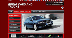 Desktop Screenshot of greatcarsandtrucksaz.com