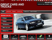 Tablet Screenshot of greatcarsandtrucksaz.com